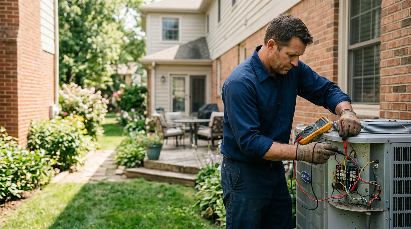HVAC technician working near Westmont, IL